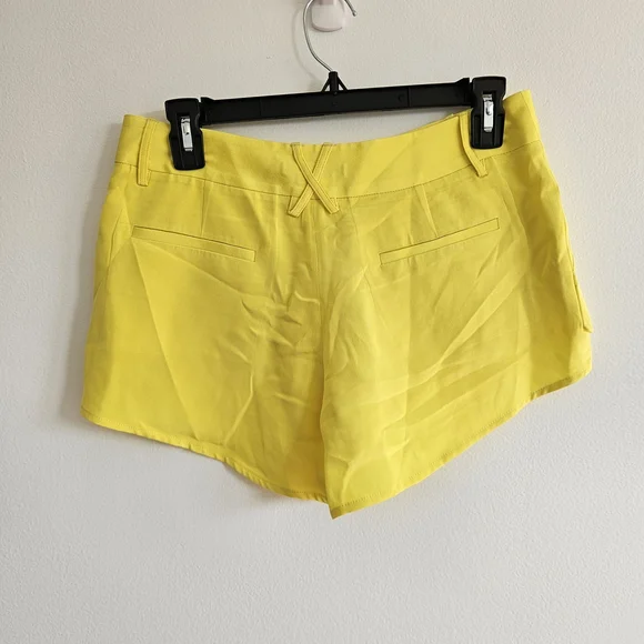 Alice + Olivia High Waist Yellow Shorts - Picture 4 of 8